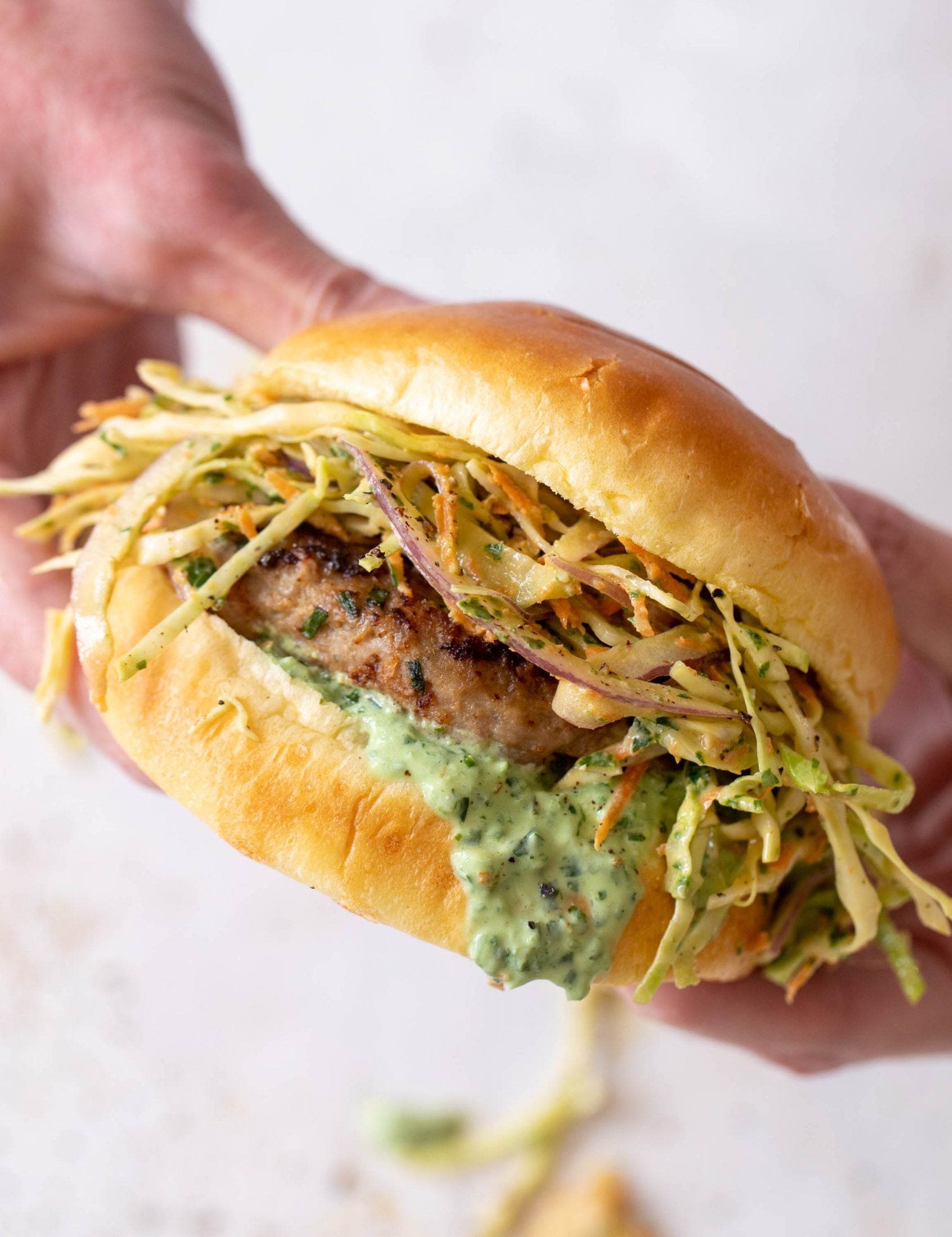 green goddess turkey burgers