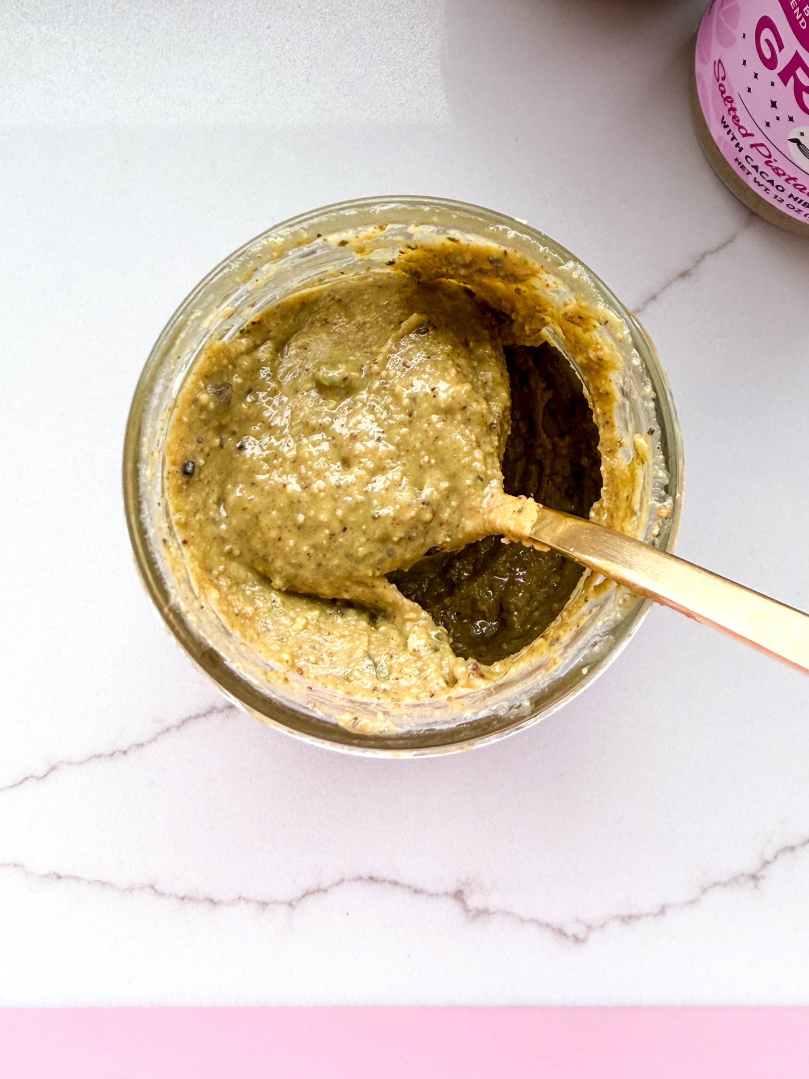 ground up pistachio cookie butter