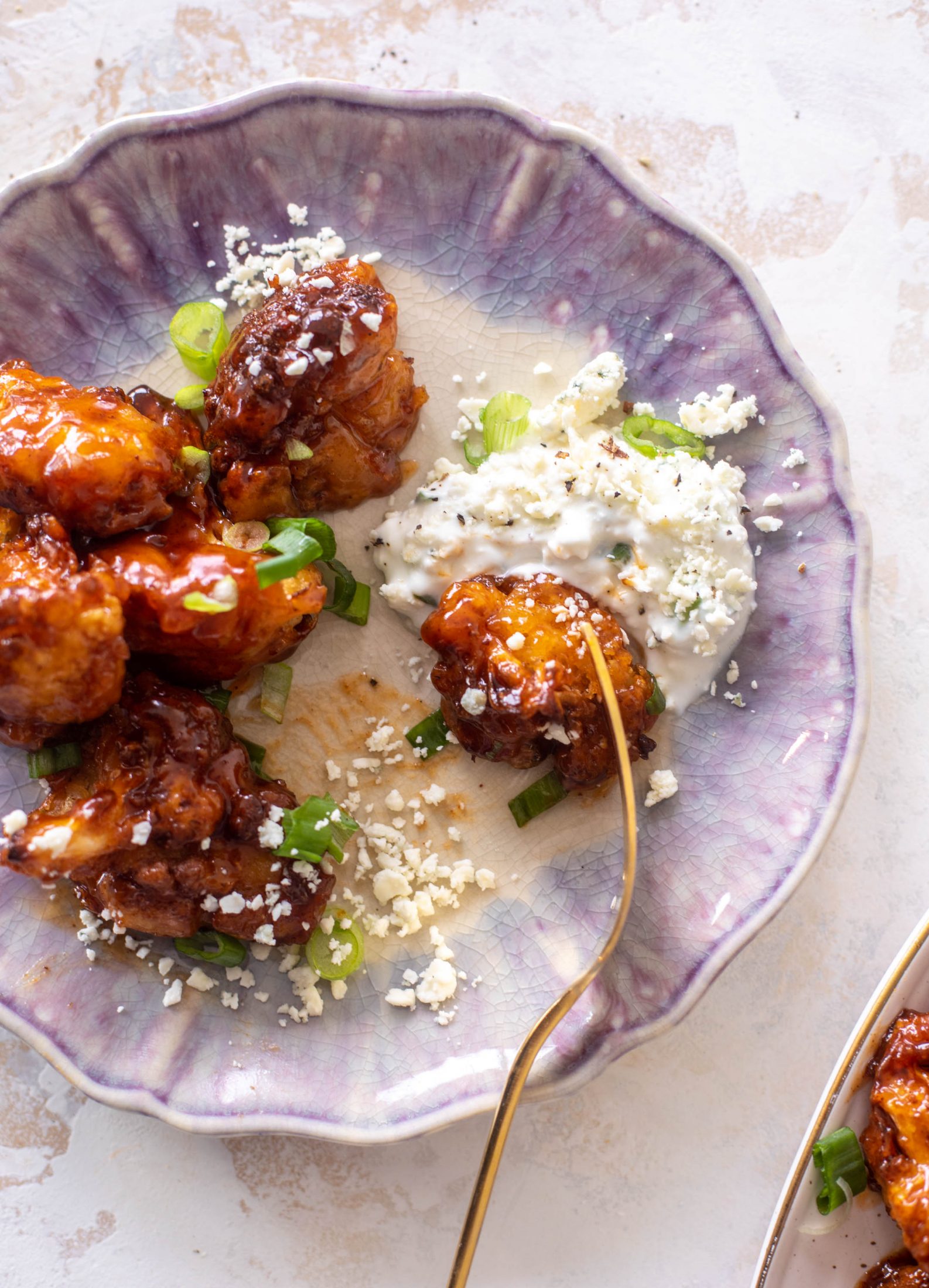 sticky BBQ cauliflower bites