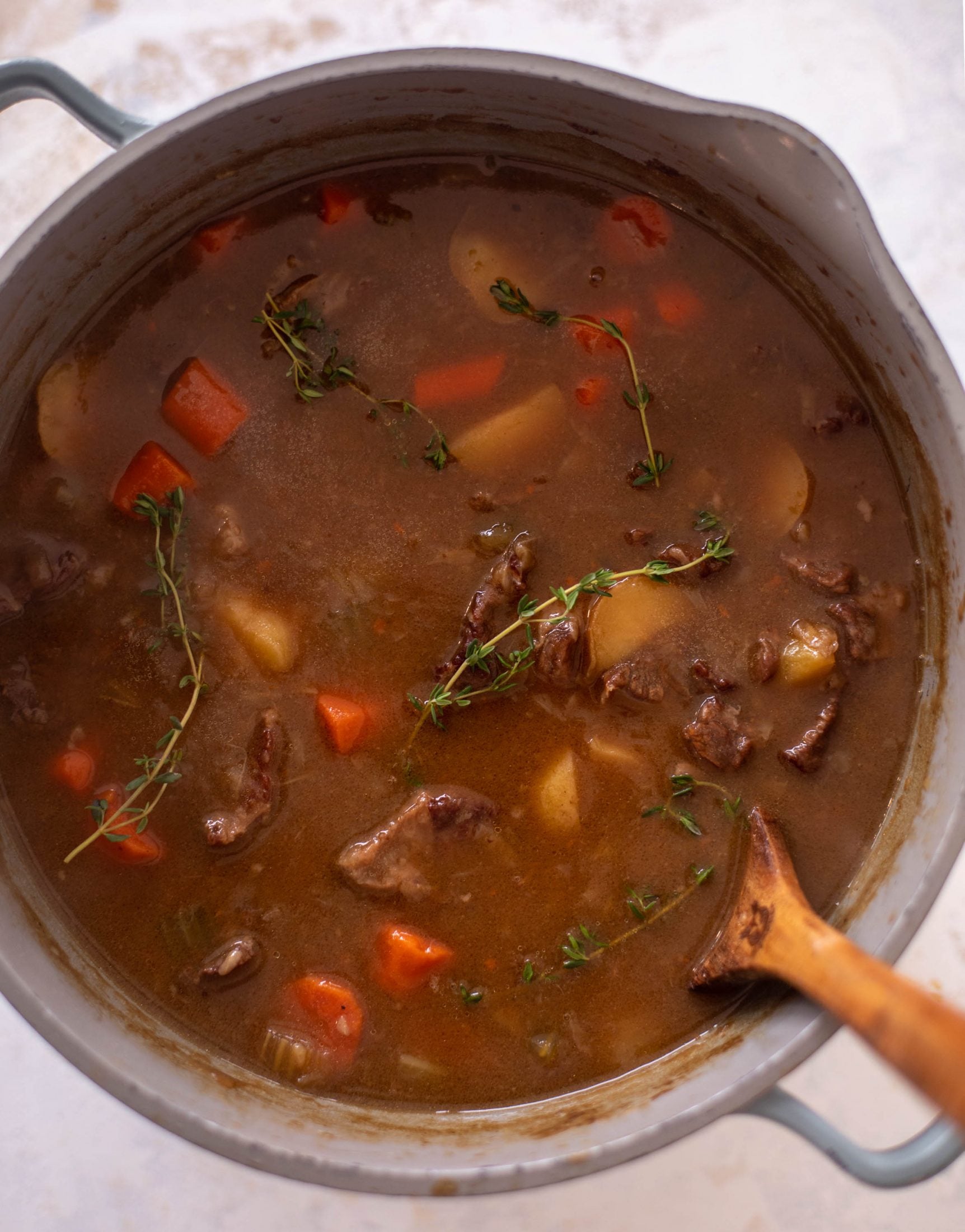 caramelized onion beef stew