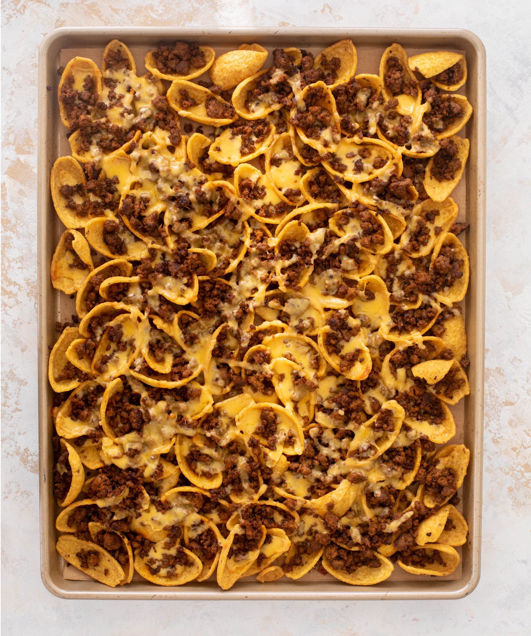 sheet pan walking taco nachos