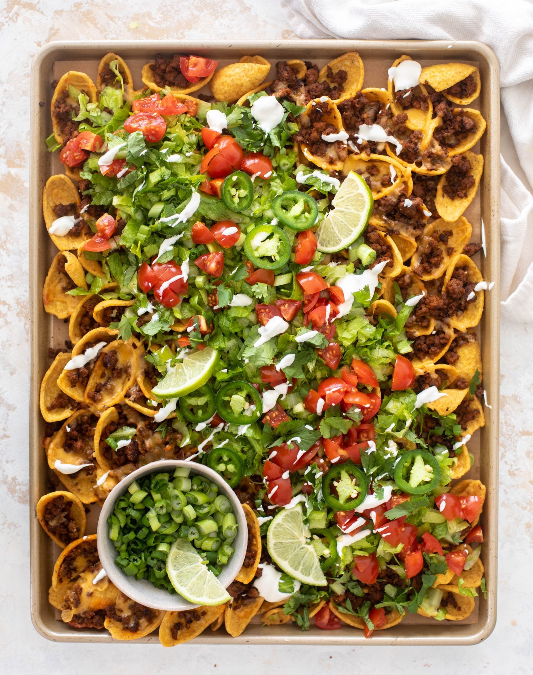 sheet pan walking taco nachos