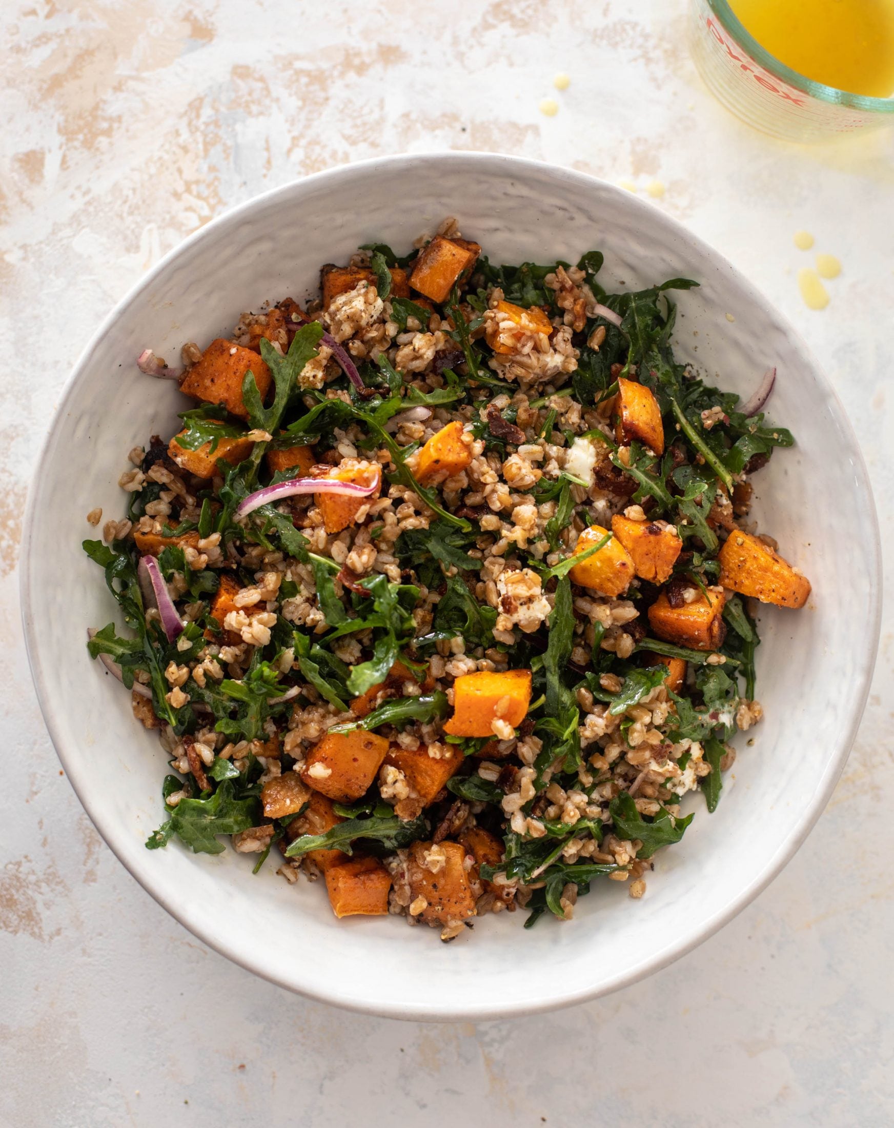 sweet potato farro salad