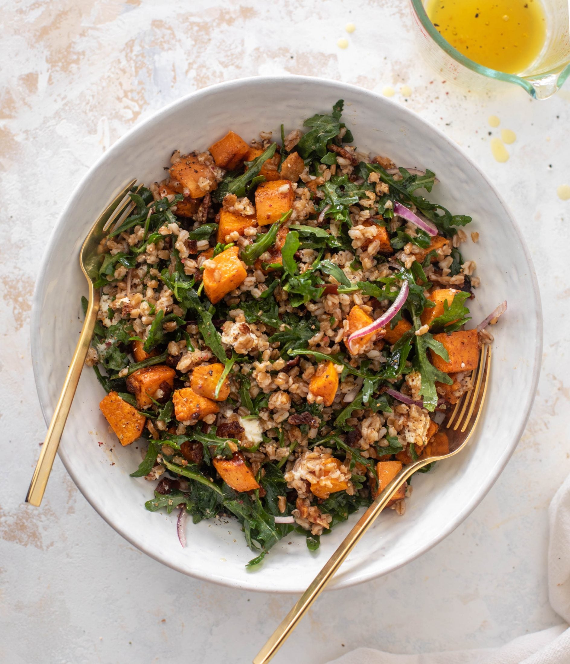 sweet potato farro salad