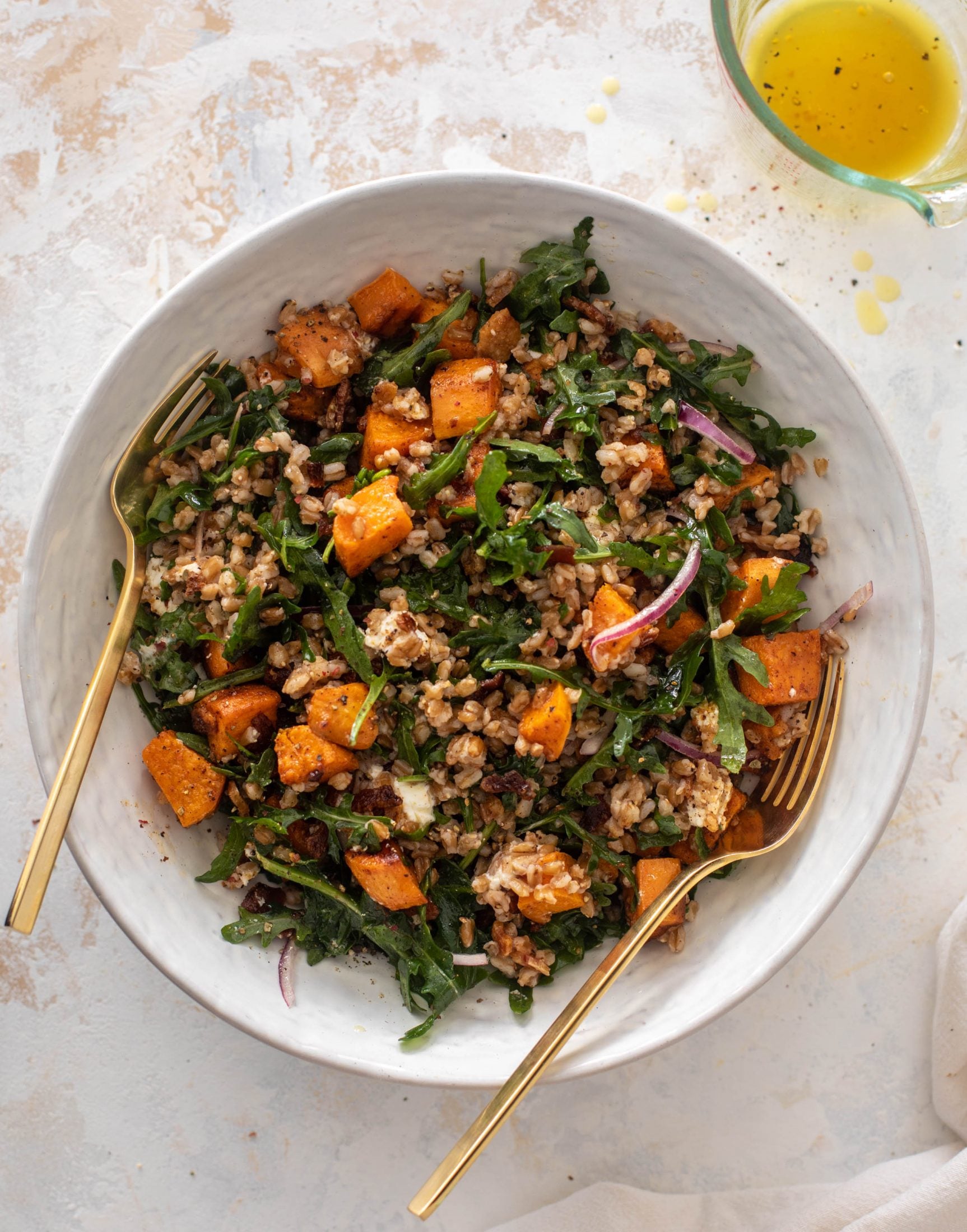 sweet potato farro salad