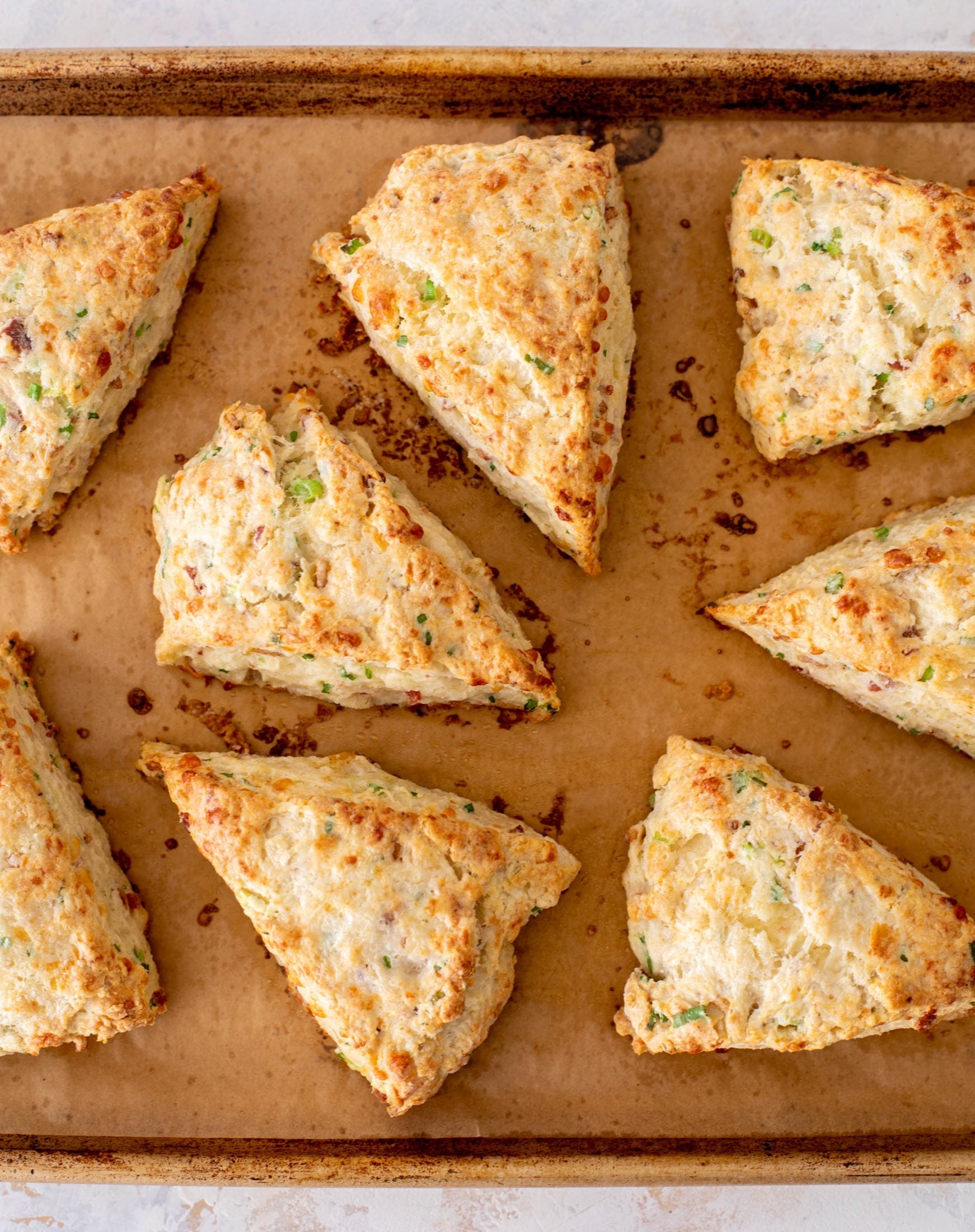 cheddar scallion bacon scones