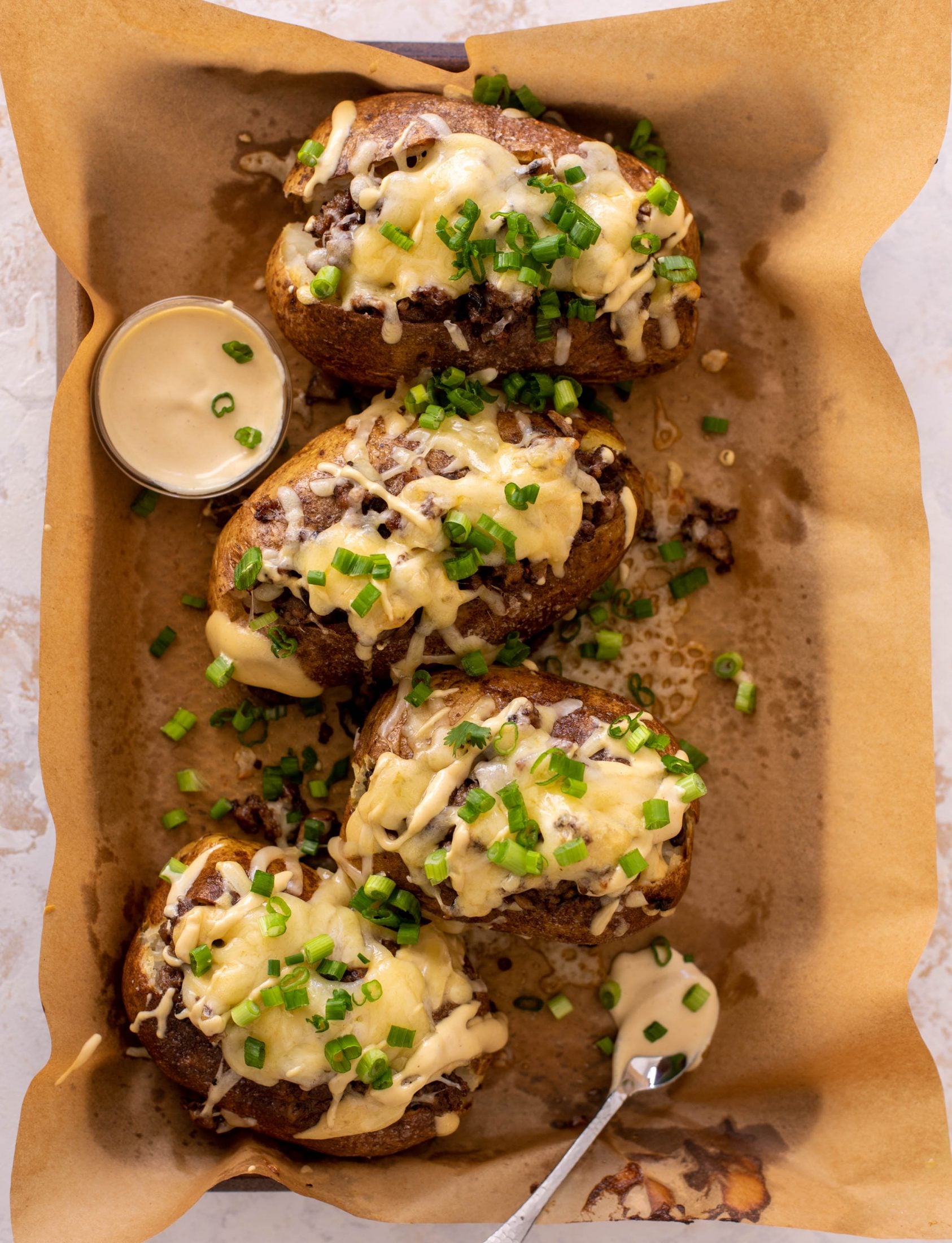 mushroom swiss cheeseburger stuffed potatoes